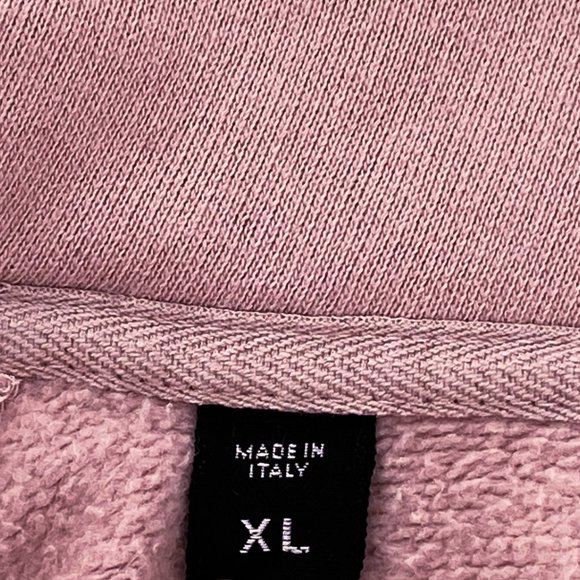 RARE TOM FORD Logo Hoodie Sweatshirt Full Zip GARMENT DYED Salmon Pink Boxy XL - Picture 7 of 13